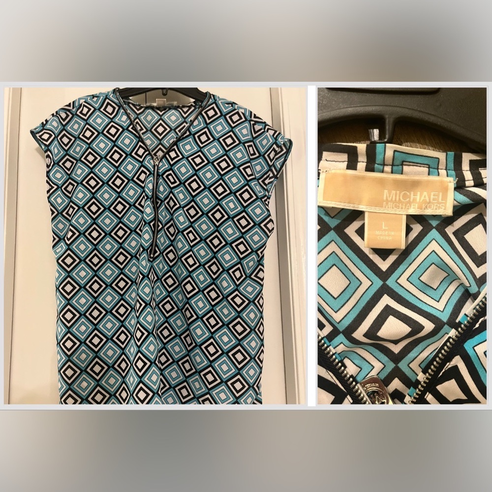 Michael Kors Woman’s Blouse SIZE L.  EEUC.